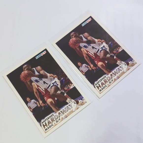 1993-94 Fleer Anfernee Hardaway #343 Rookie RC Orlando Magic - Picture 2 of 4